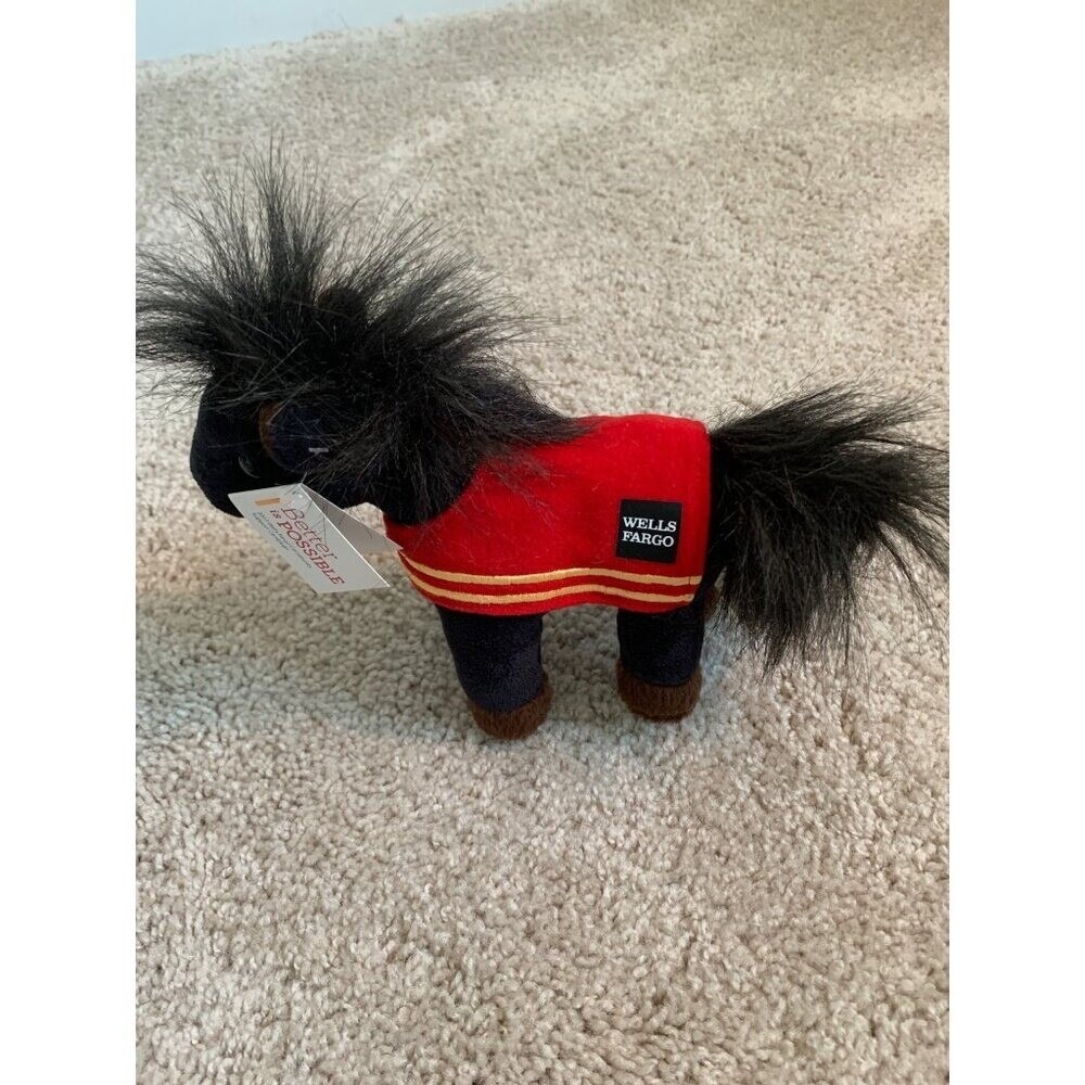 Wells Fargo Plush Horse With Red Jacket - 10" Tall‎ Collectible Plush With Tag